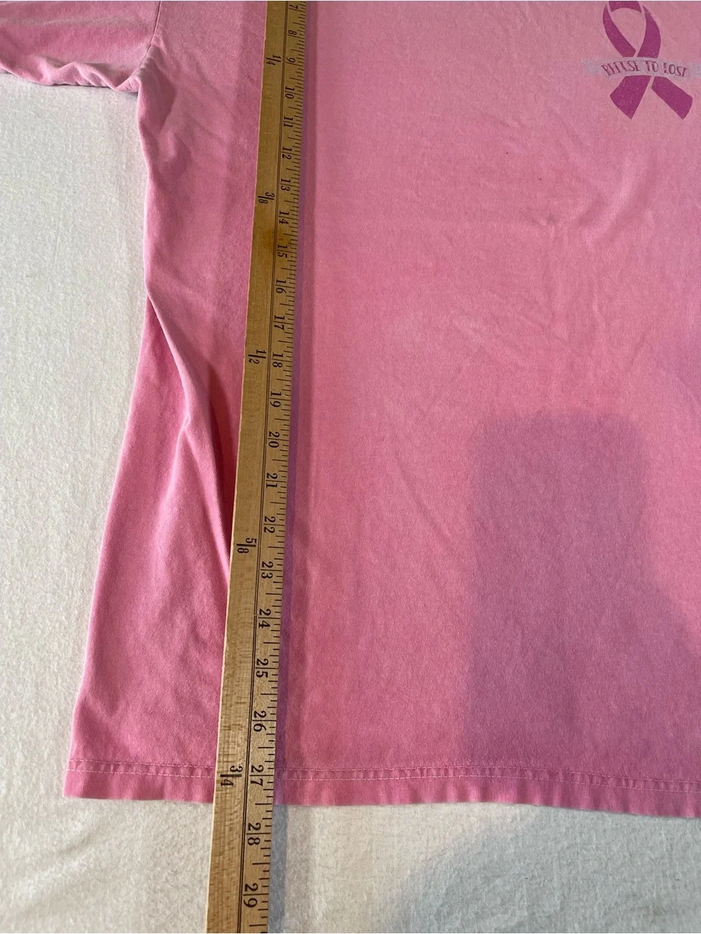 Breast Cancer Awareness Pink 'Save Second Base' Graphic Baseball Tee